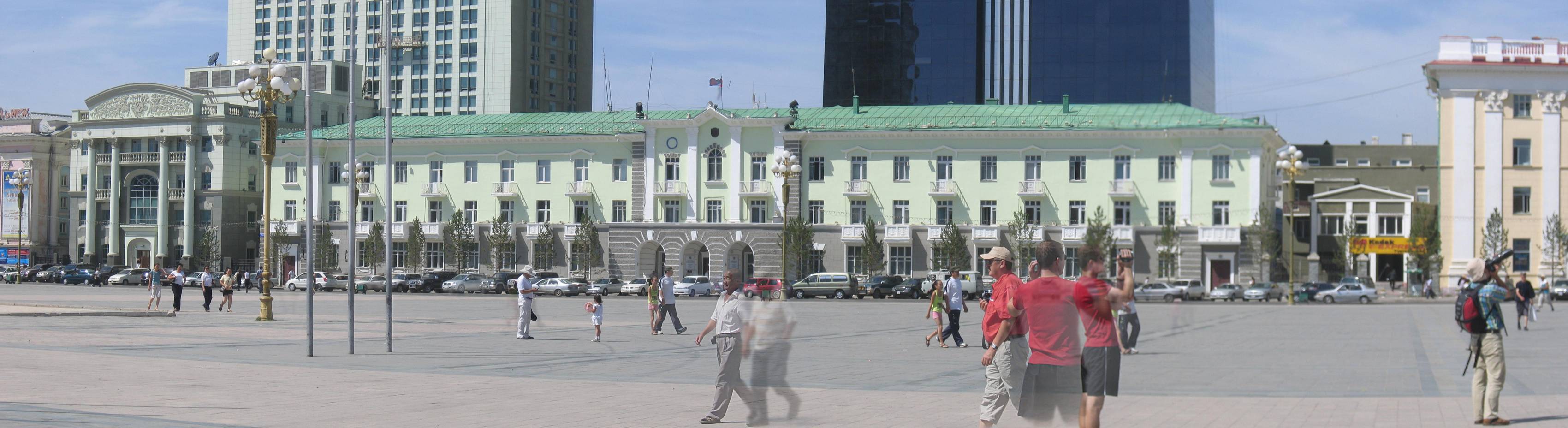S&uuml;kbaatar Platz 3 Panorama